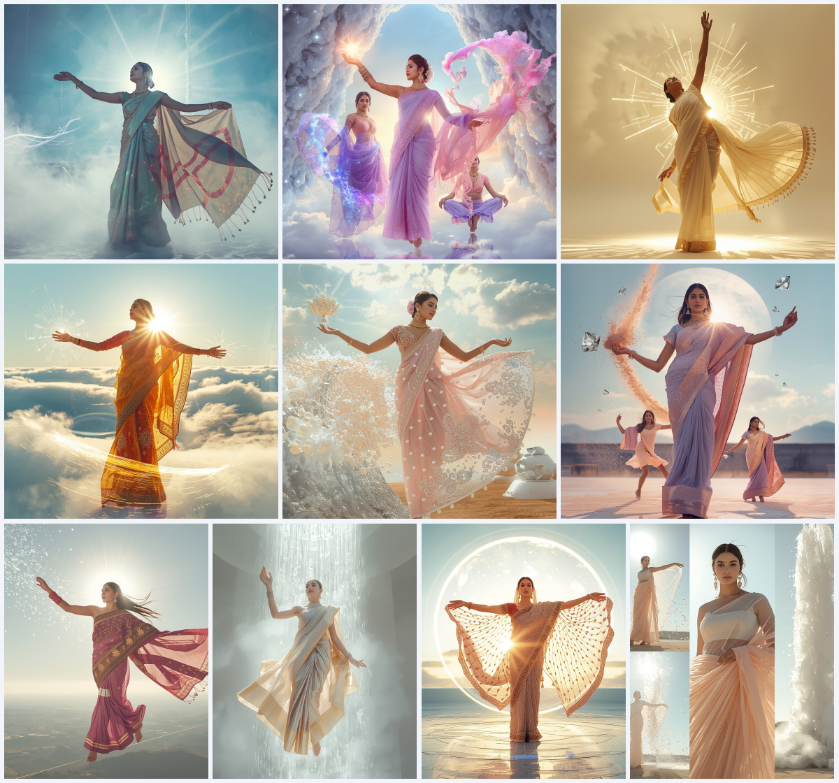 10+ Net Ruffle Saree AI Prompts to Generate Viral Instagram Glamour Selfies