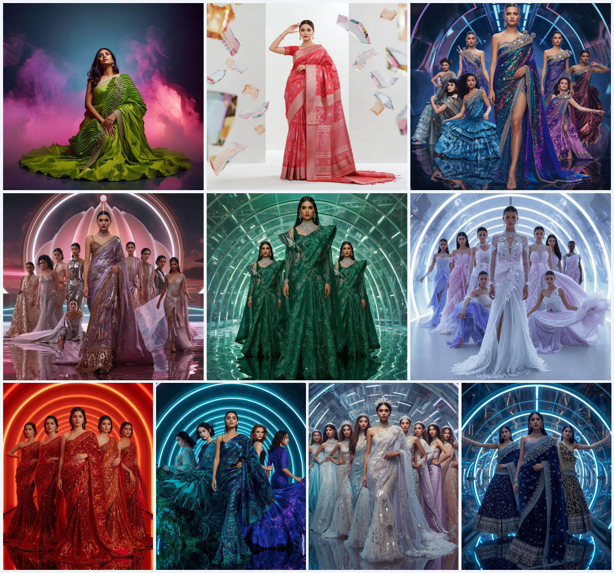 The 10+ Best Pre-Pleated Chiffon Modern Saree Prompts for Elegant Visuals - Part 34 - Main Thumbnail